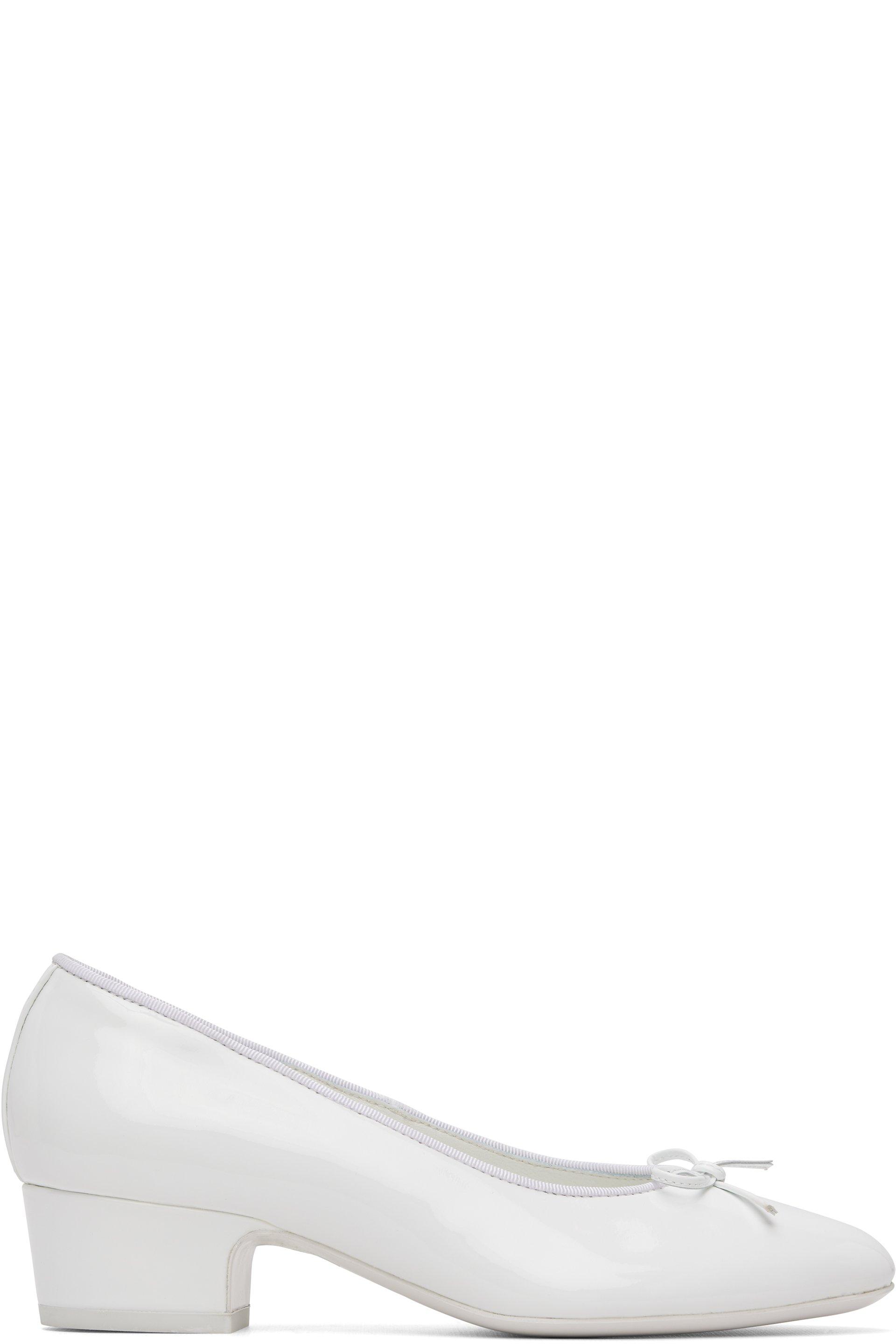 White Ballet Pump 40 Heels by SANDY LIANG
