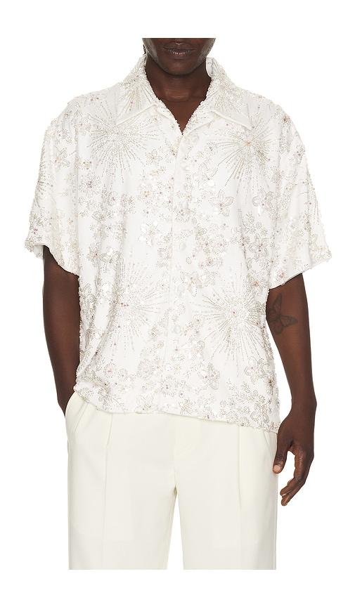 Sanea Anurak Embellished Shirt in White by SANEA