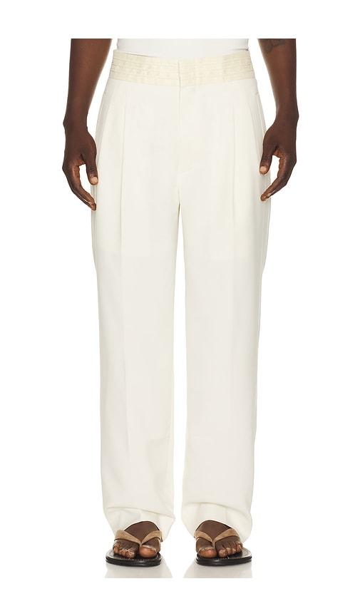 Sanea Chawi Tailored Trousers in Ivory by SANEA