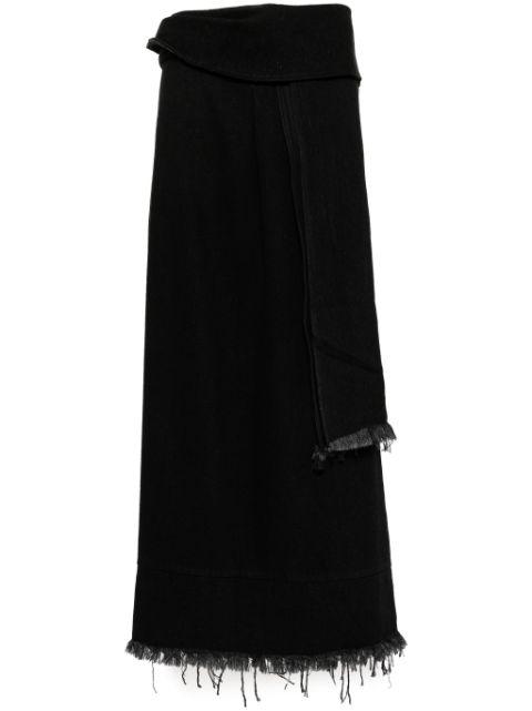 fringe detailing skirt by SANKUANZ
