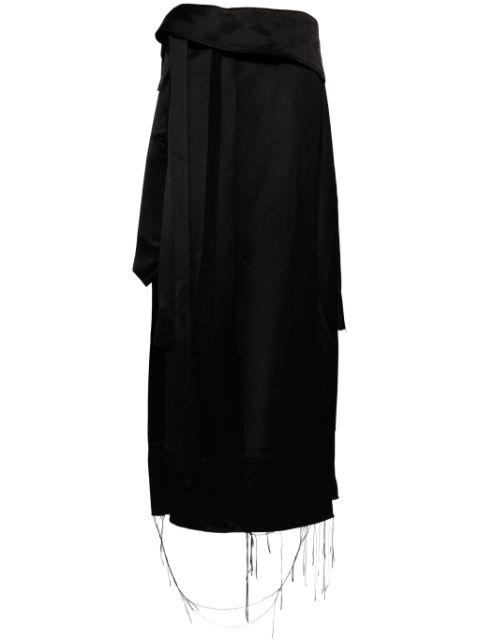 raw edge skirt by SANKUANZ