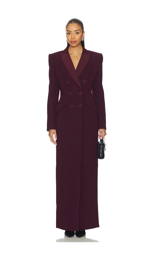 SANS FAFF Amberly Evening Blazer Dress in Burgundy by SANS FAFF