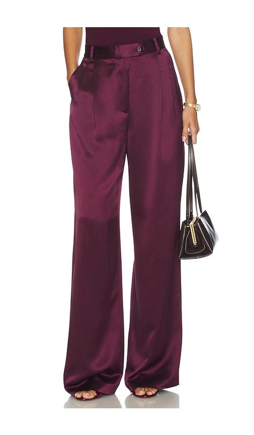 SANS FAFF Blair Trousers in Wine by SANS FAFF