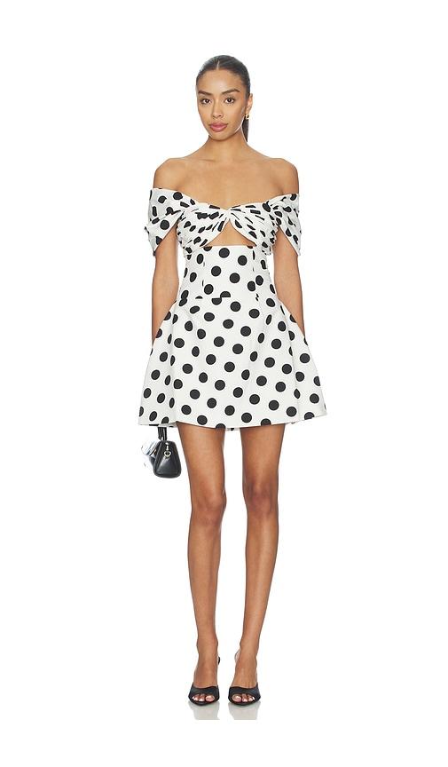 SANS FAFF Riviera Mini Dress in Black,White by SANS FAFF