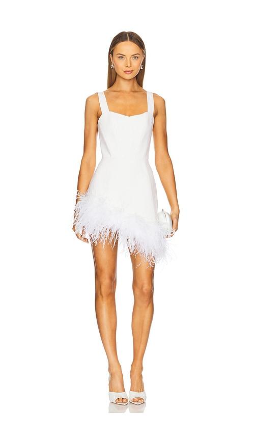 Santa Brands Swan Mini Dress in White by SANTA BRANDS