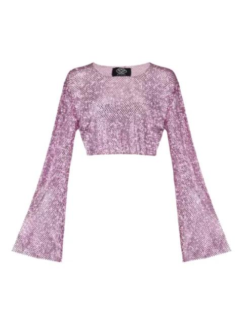 crystal-embellished top by SANTA BRANDS