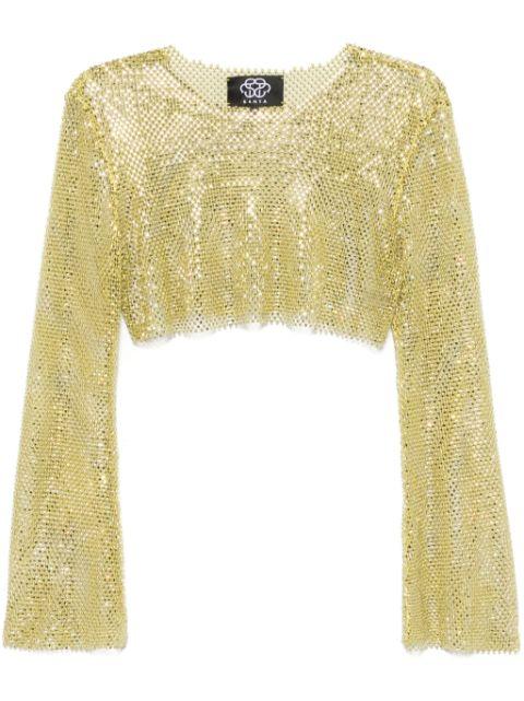 long-sleeves crop top by SANTA BRANDS