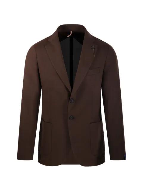 chain-detail single-breasted blazer by SANTANIELLO