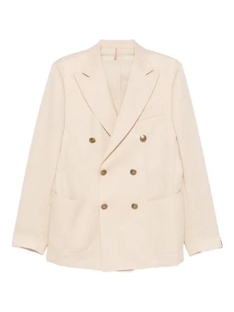 double-breasted pocket jacket by SANTANIELLO