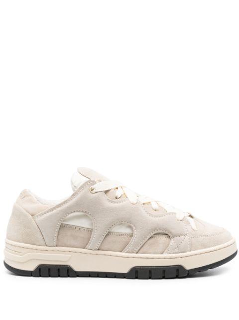 Model1 lace-up suede sneakers by SANTHA