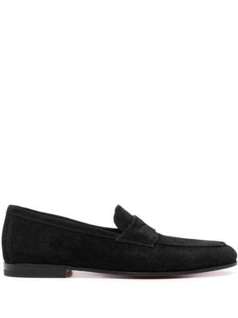 Carlo suede loafers by SANTONI