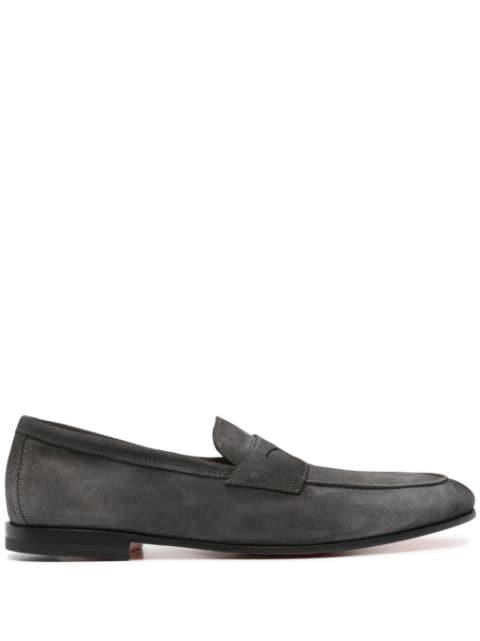 Carlo suede loafers by SANTONI
