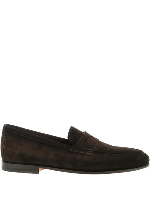 Carlos suede loafers by SANTONI