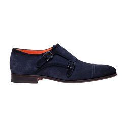 Double buckle suede shoes by SANTONI