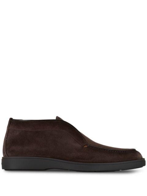 Dragon suede loafers by SANTONI