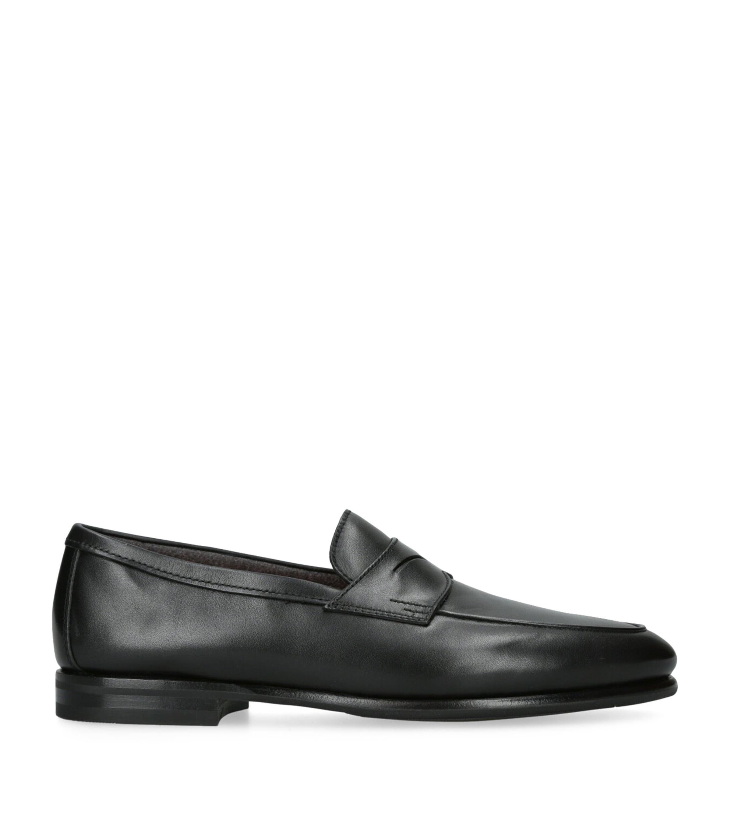 Leather Carlo Loafers by SANTONI