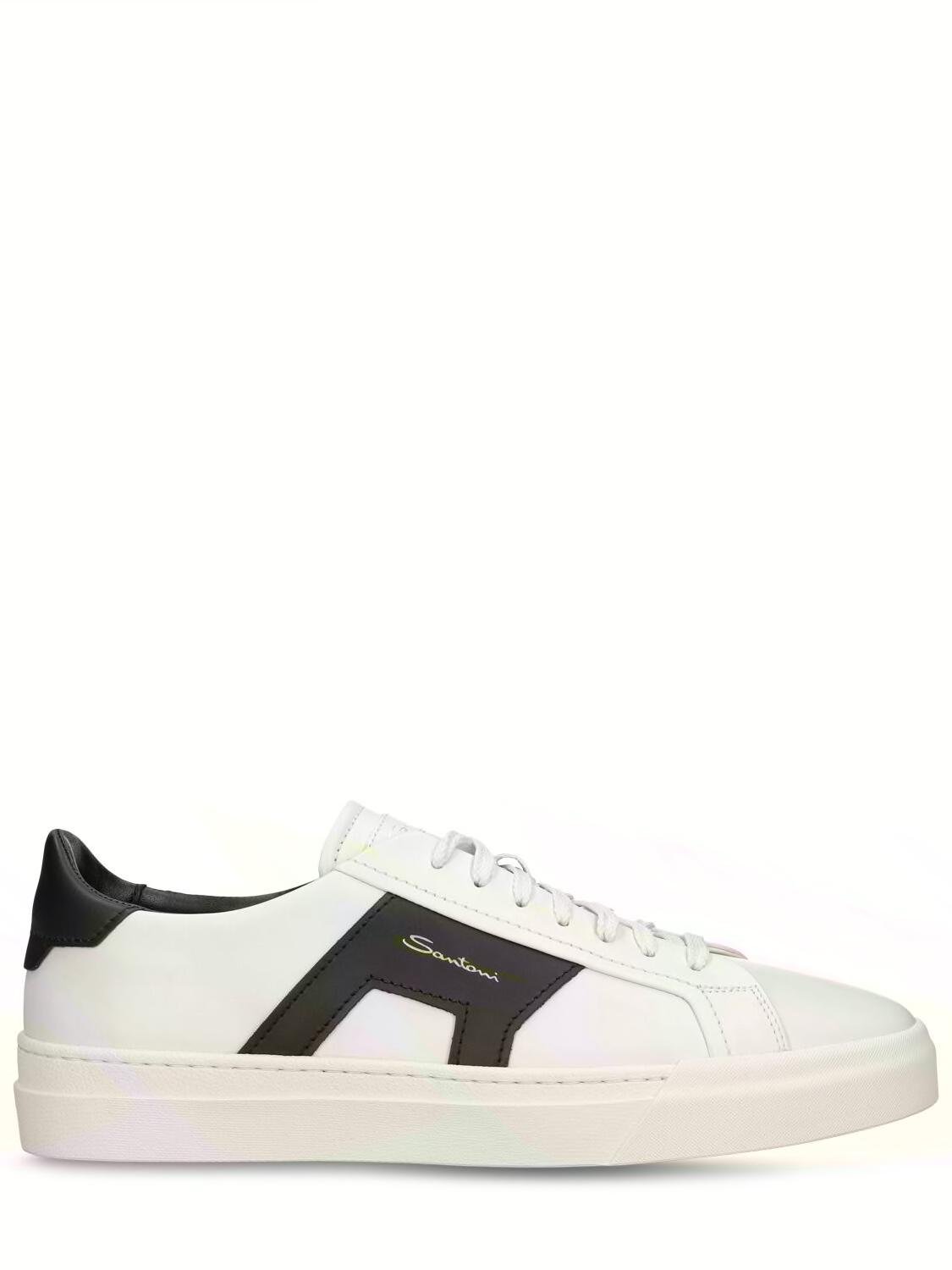 Leather Low Top Sneakers by SANTONI