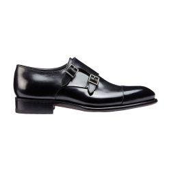 Leather double-buckle shoes by SANTONI