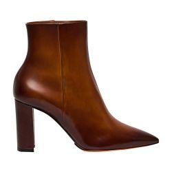 Leather heeled ankle boots by SANTONI
