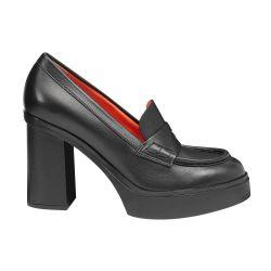Leather high-heel pumps by SANTONI