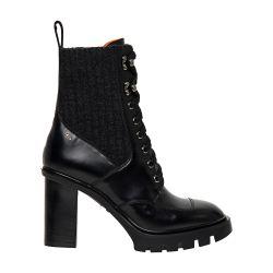Leather lace-up ankle boots by SANTONI