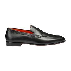 Leather penny loafers by SANTONI