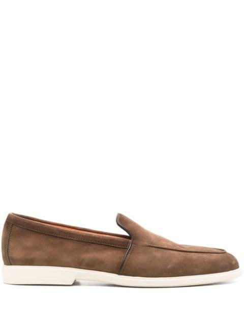 Malibu suede loafers by SANTONI