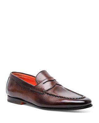 Men's Carlos Slip On Penny Loafers by SANTONI