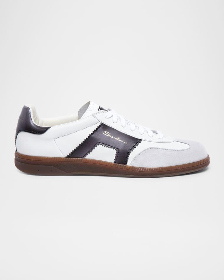 Men's DBS Oly Leather & Suede Sneakers by SANTONI