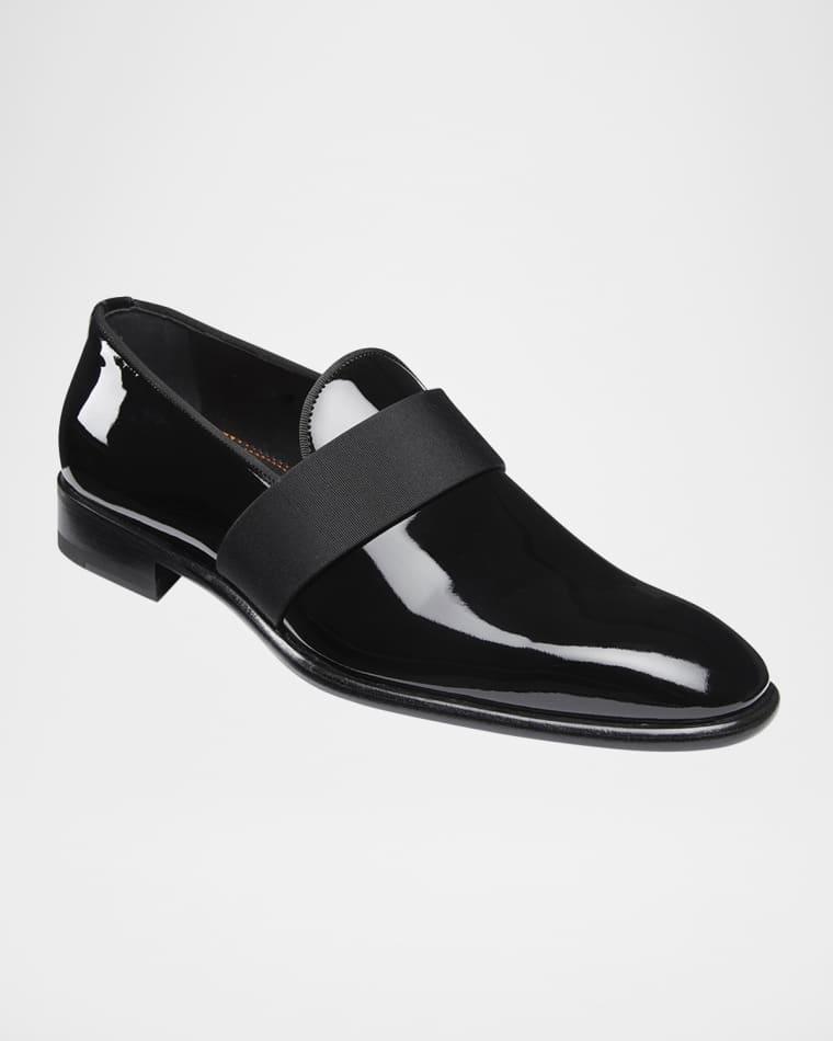 Men's Isomer Patent Leather Formal Loafers by SANTONI