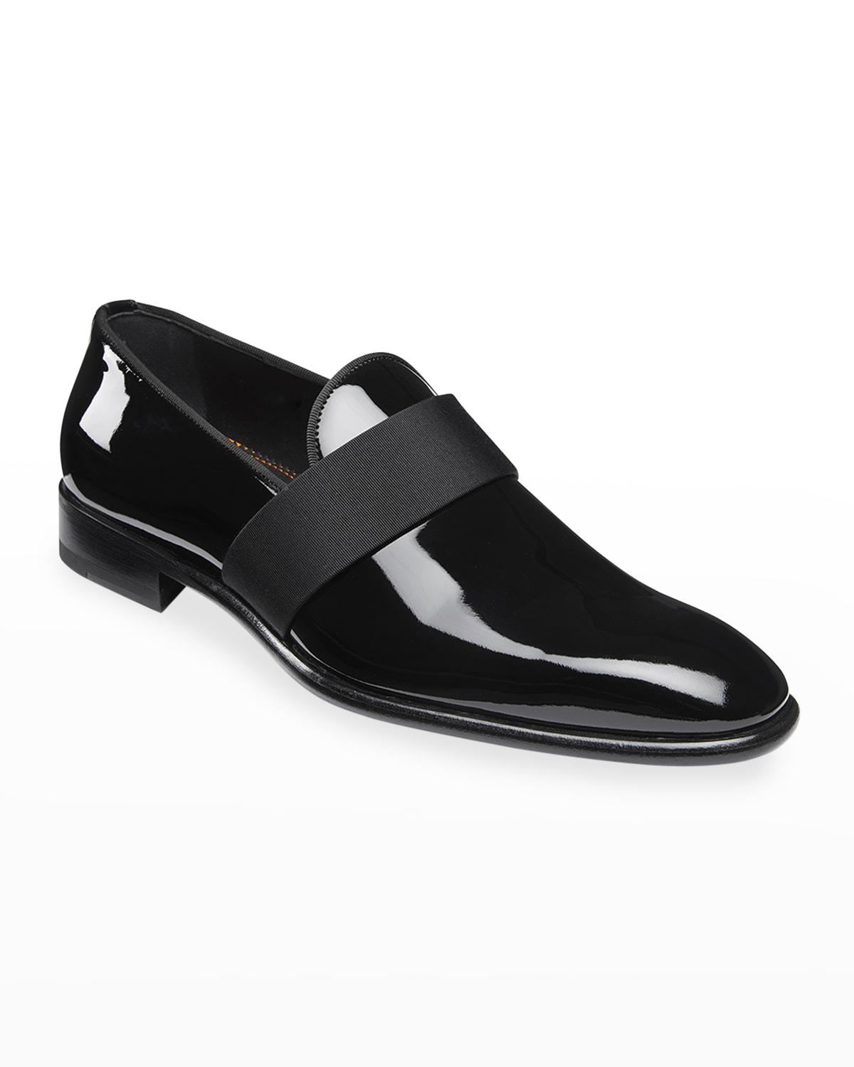 Men's Isomer Patent Slip-On by SANTONI
