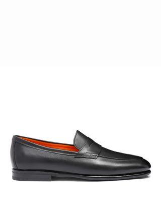 Men's Leather Loafers by SANTONI