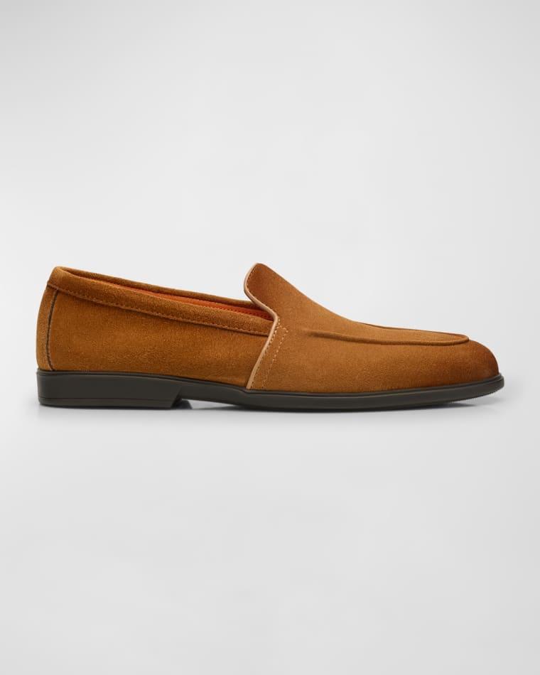 Men's Malibu Suede Slip-On Sport Loafers by SANTONI