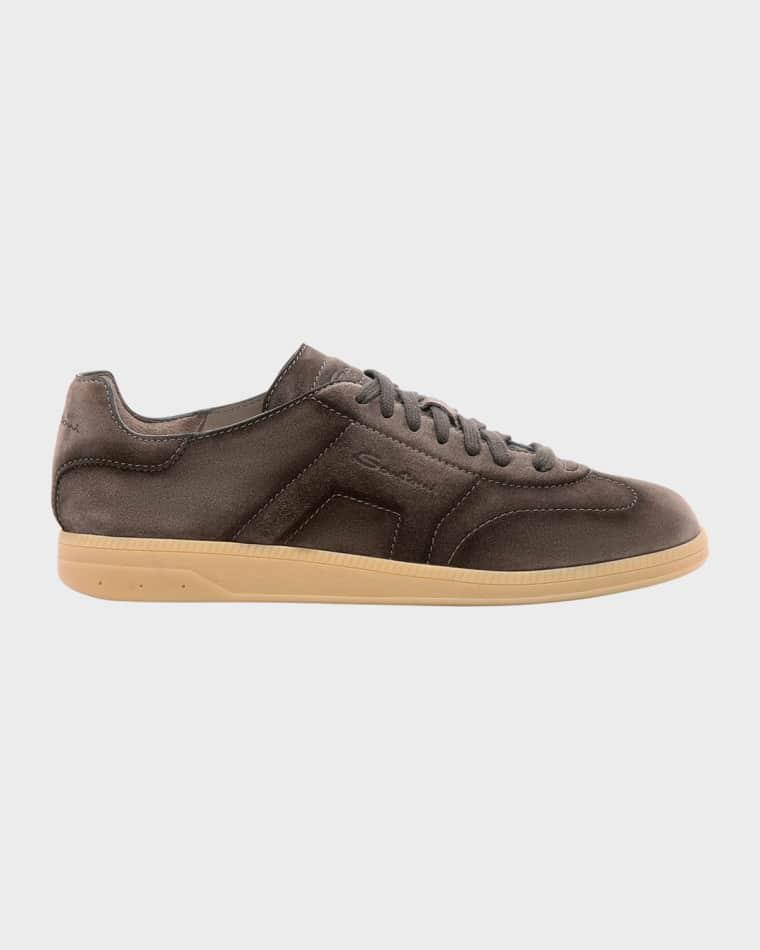 Men's Oly Burnished Suede Low-Top Sneakers by SANTONI
