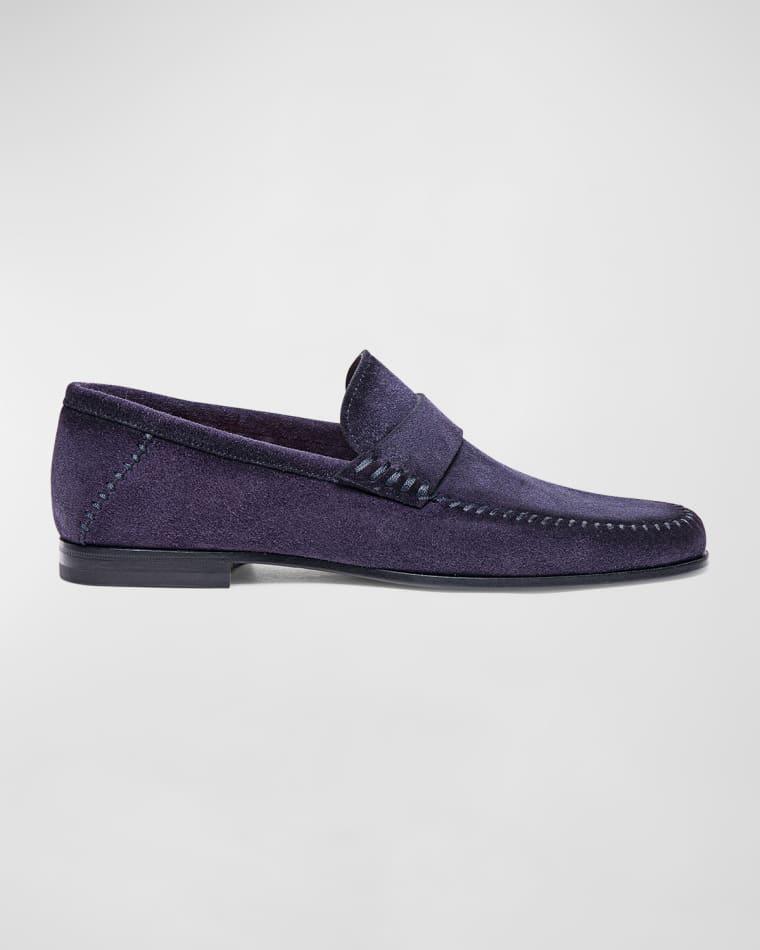 Men's Paine Whipstitched Leather Loafers by SANTONI