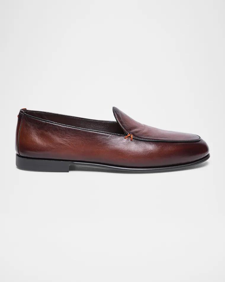Men's Vibe Leather Loafers by SANTONI