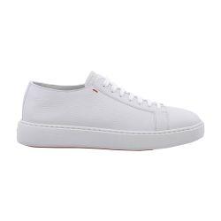 Men's tumbled leather sneaker by SANTONI