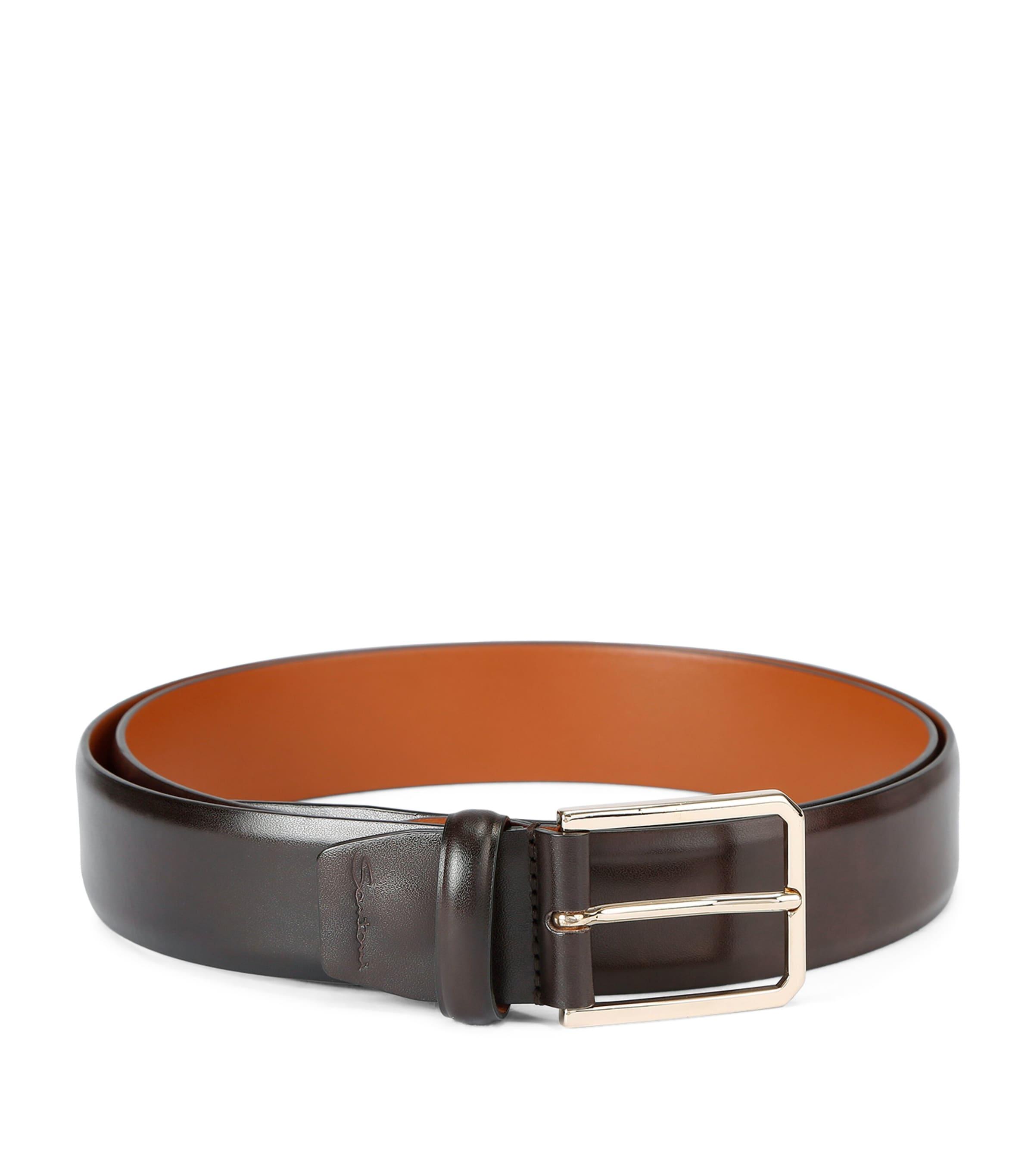 Santoni Leather Belt by SANTONI