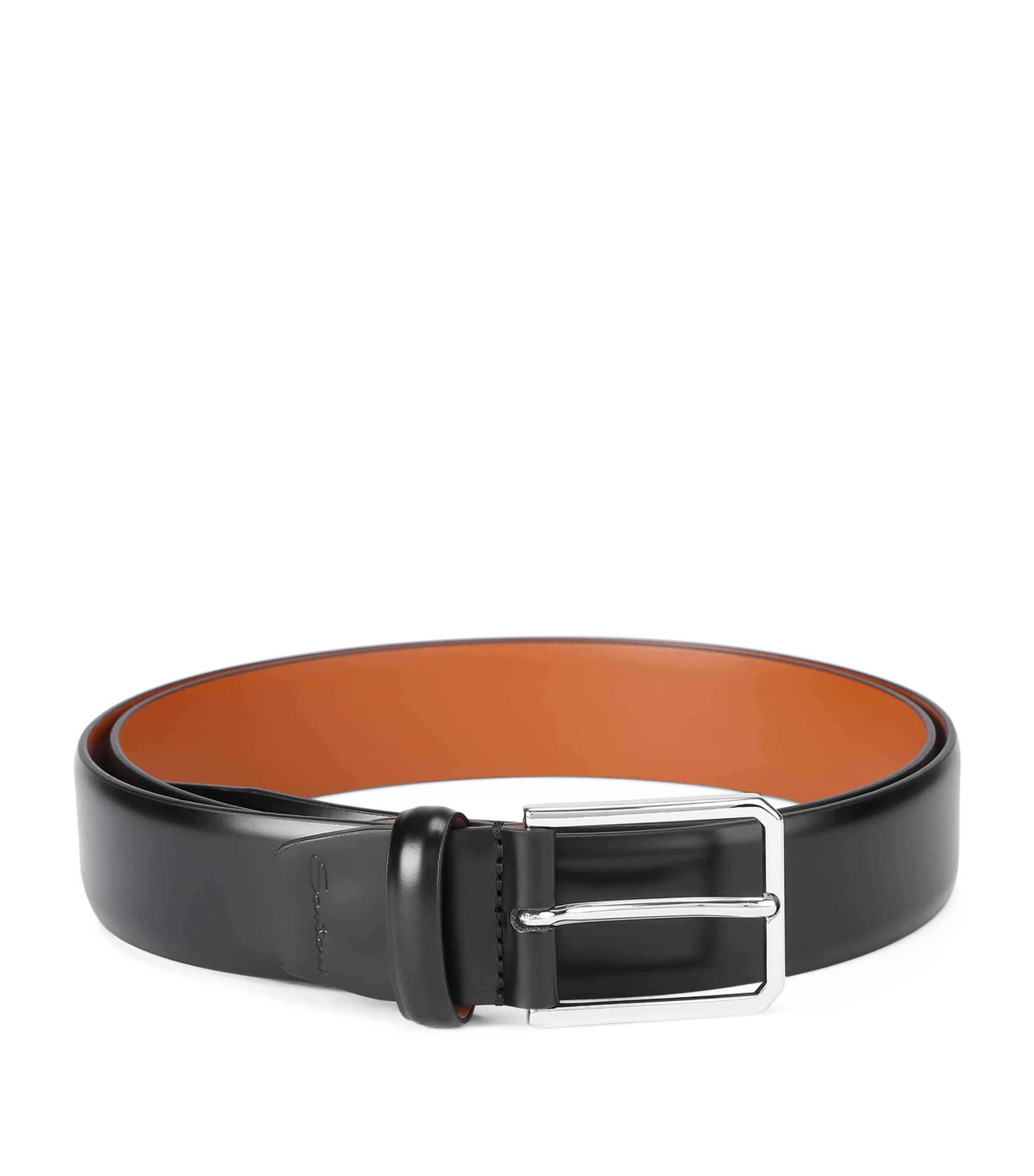 Santoni Leather Belt by SANTONI