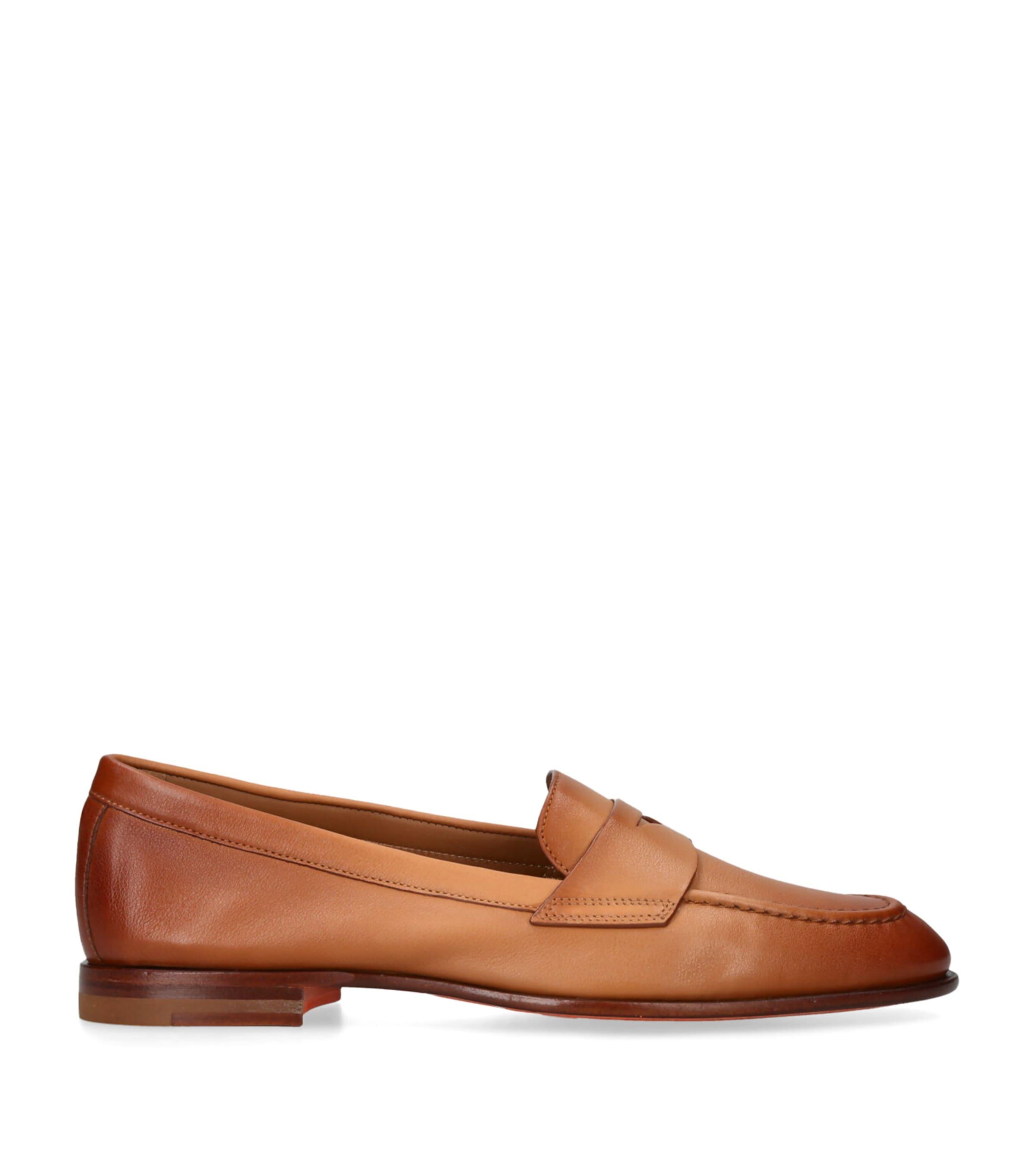 Santoni Leather Famed Loafers by SANTONI