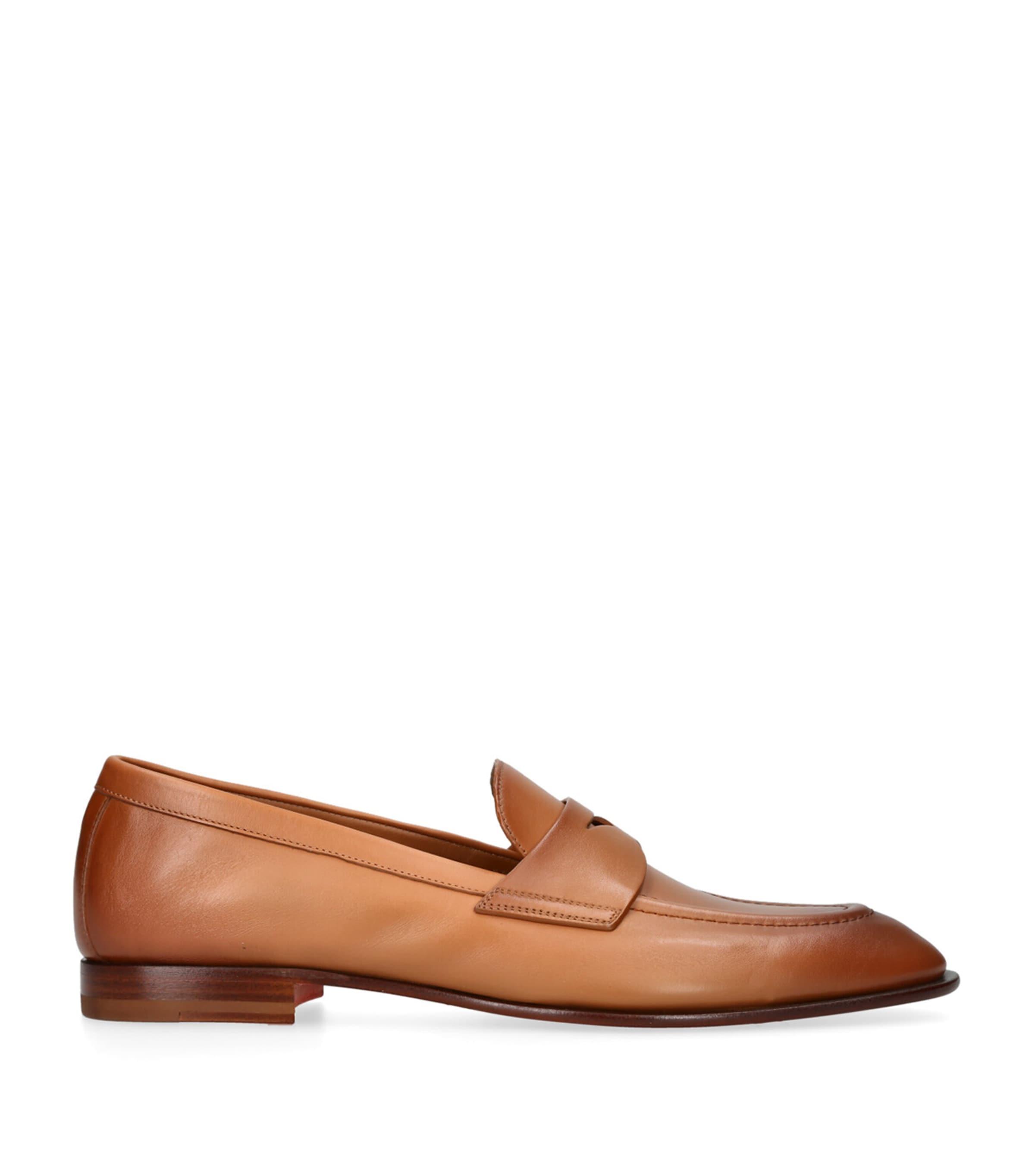 Santoni Leather Famed Loafers by SANTONI