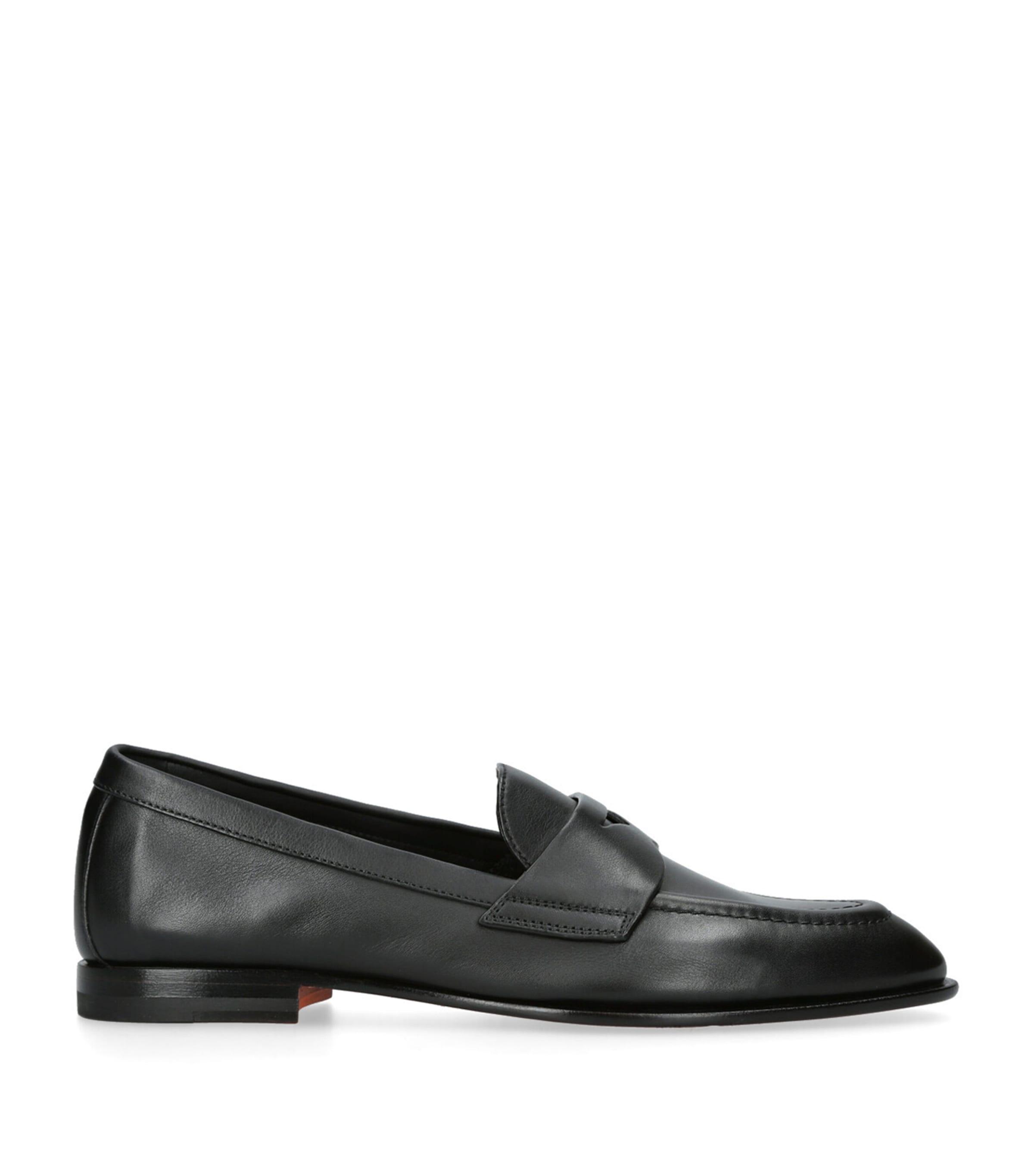 Santoni Leather Famed Loafers by SANTONI