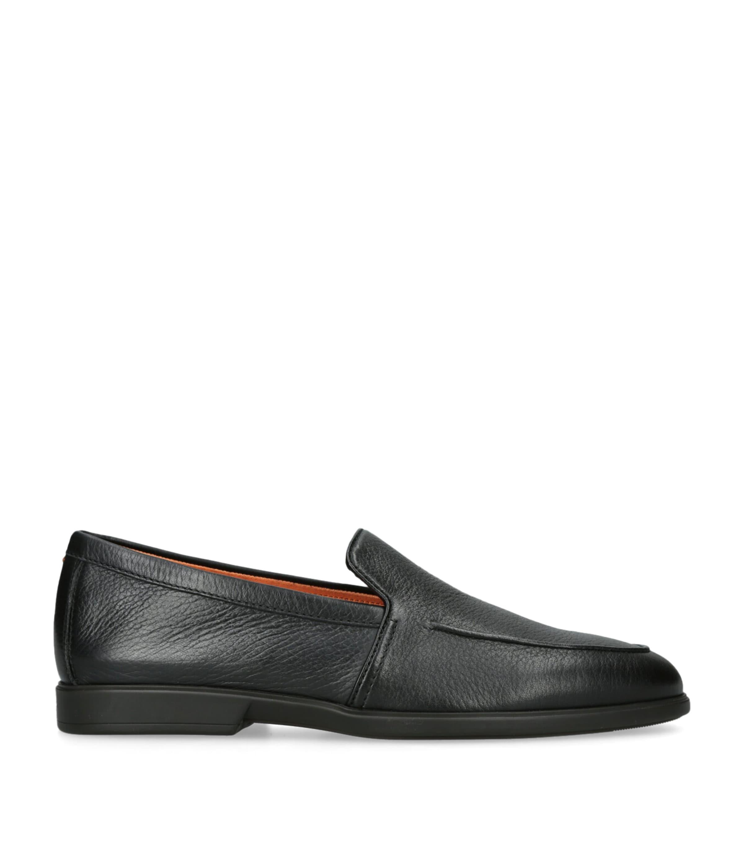 Santoni Leather Malibu Loafers by SANTONI