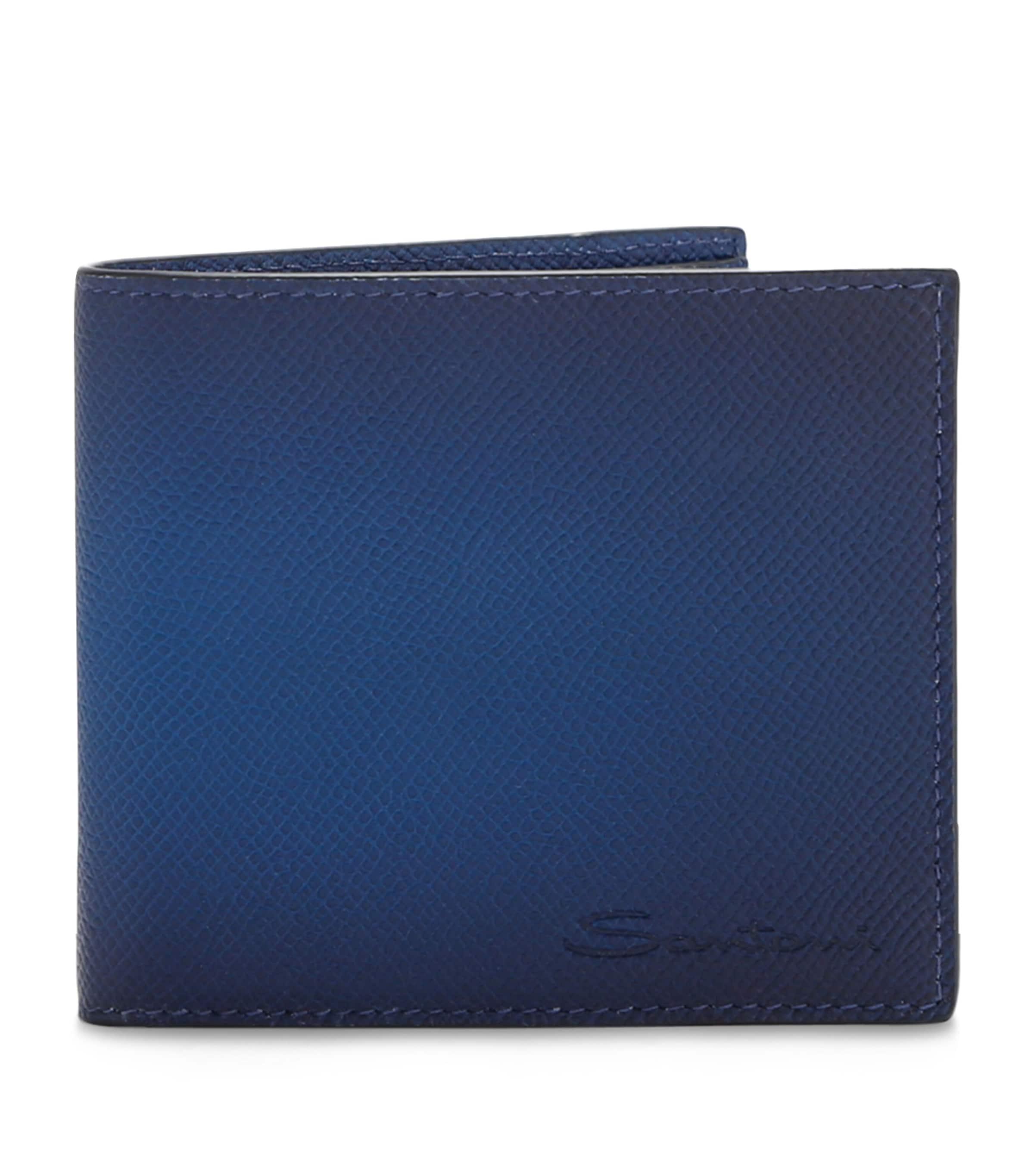 Santoni Leather Ombré Bifold Wallet by SANTONI