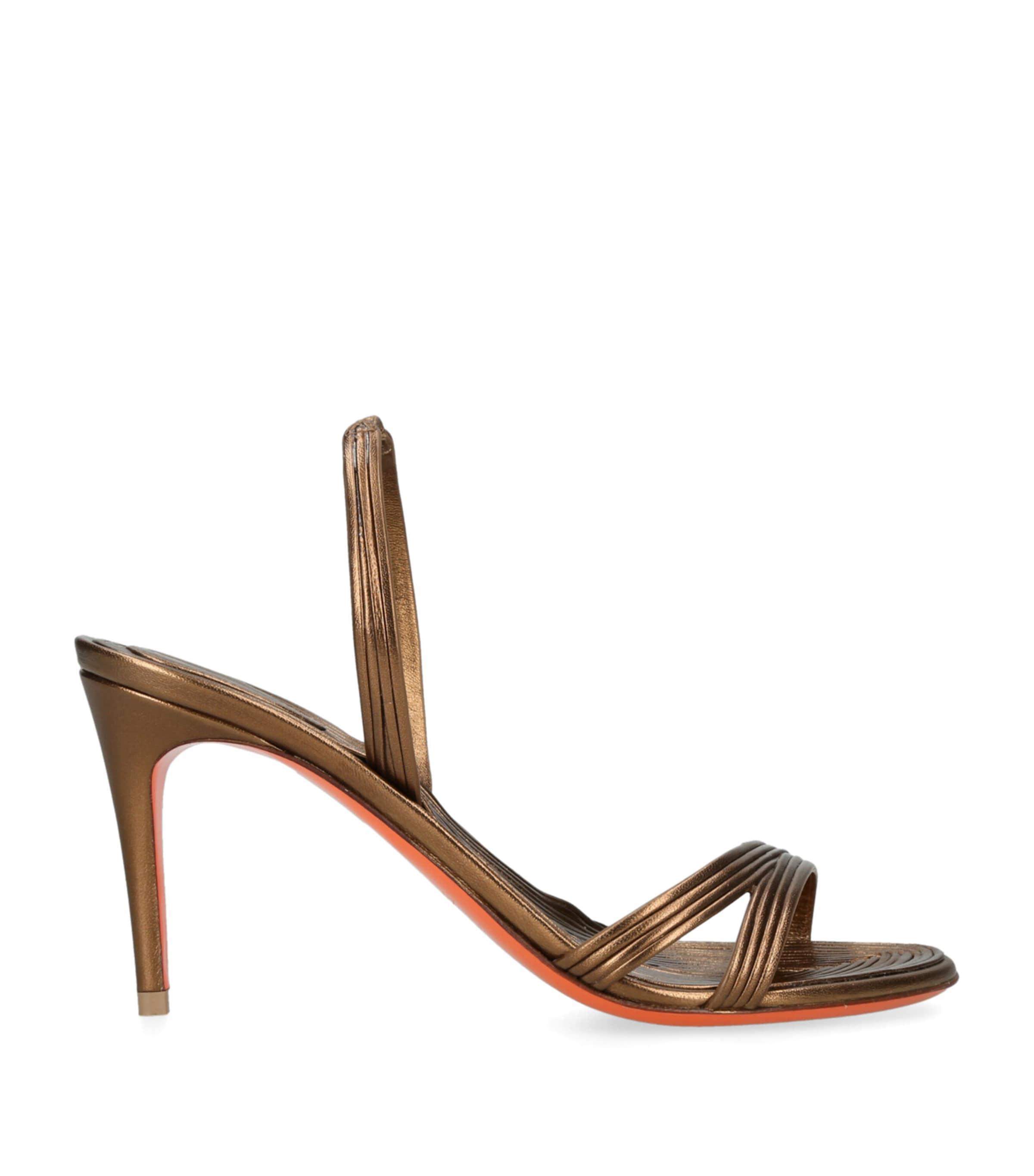Santoni Leather Serpentine Sandals 85 by SANTONI