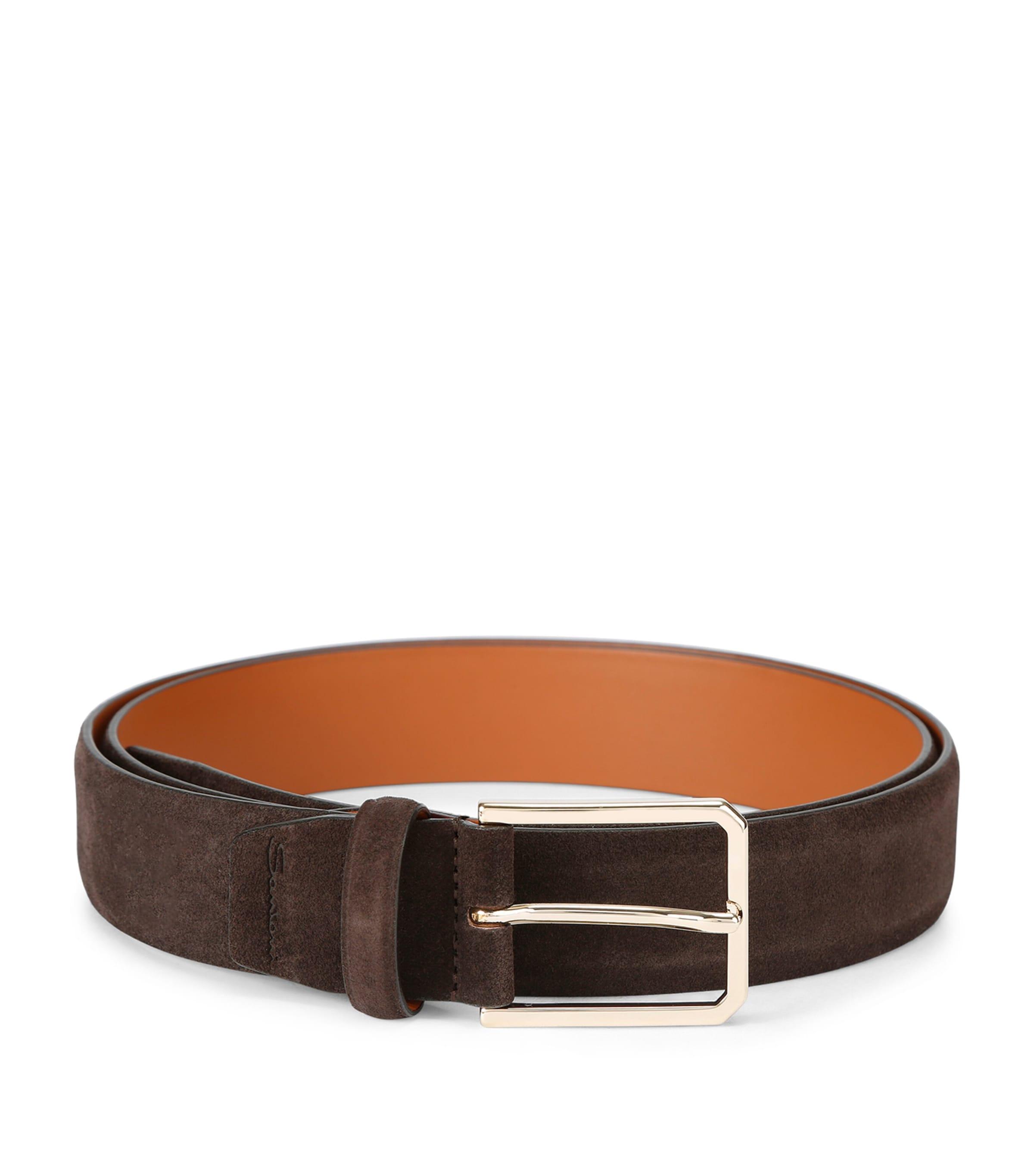 Santoni Suede Belt by SANTONI