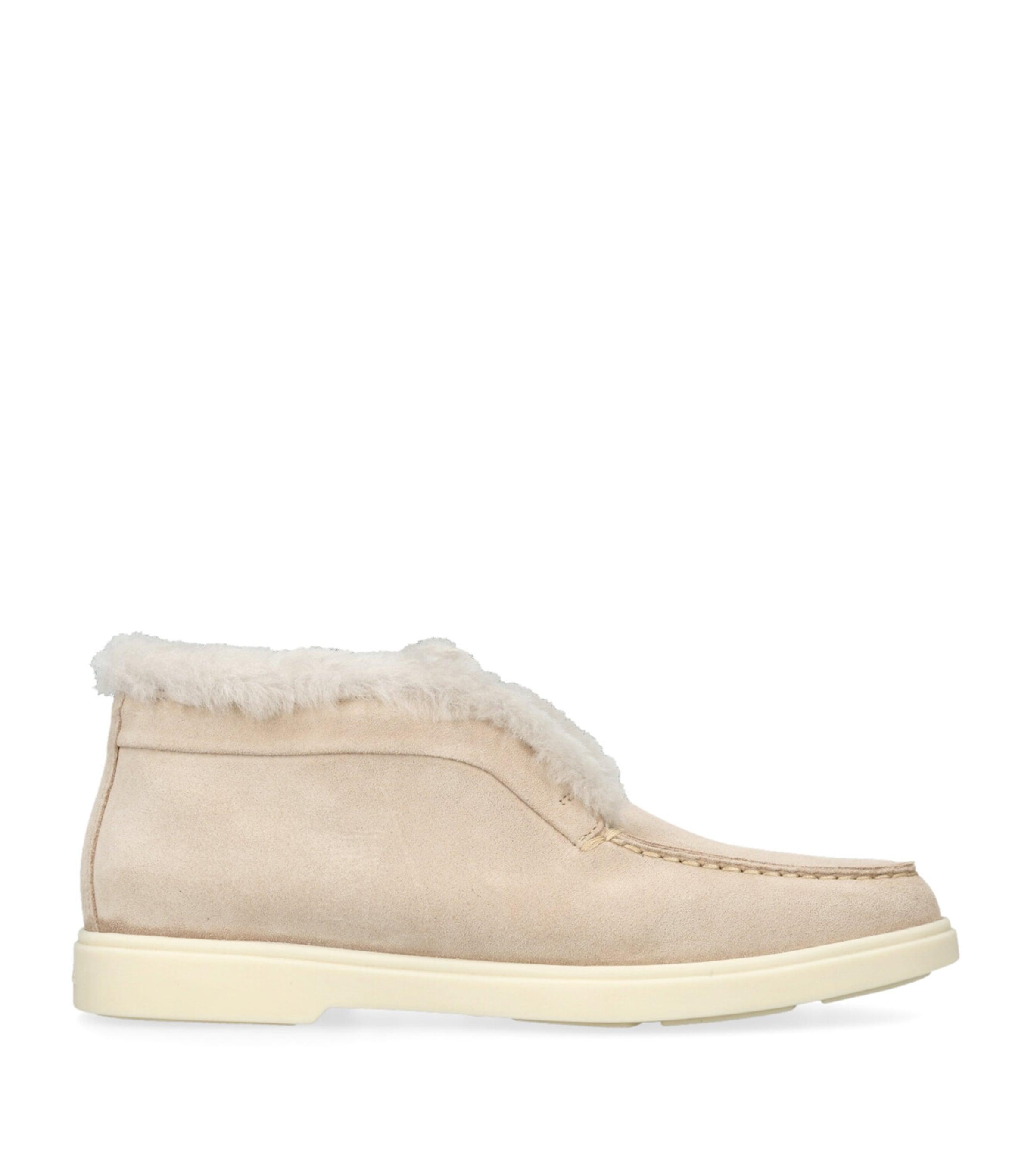 Santoni Suede Fortune Ankle Boots by SANTONI