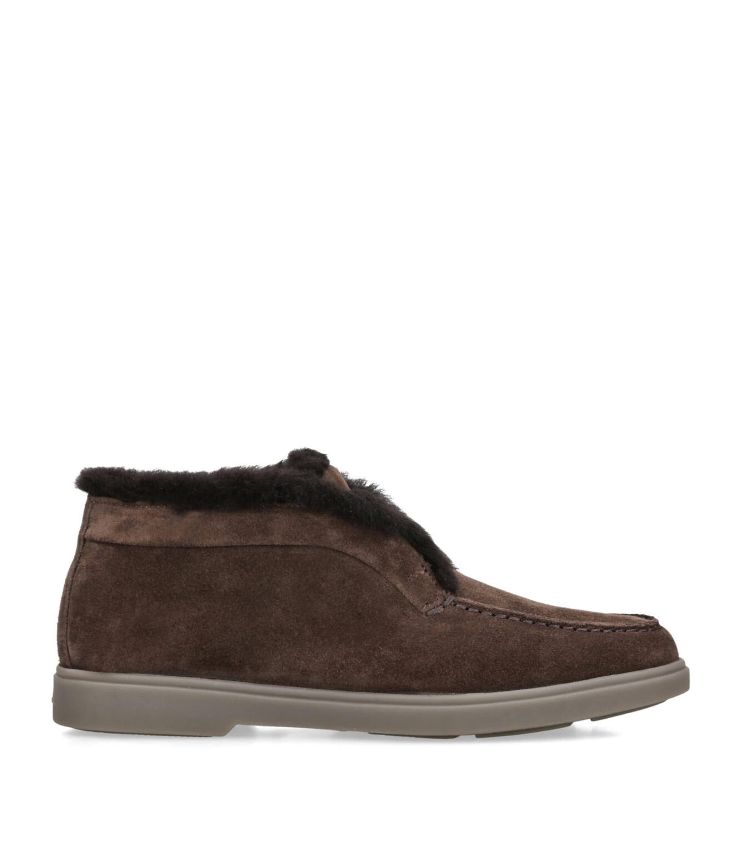 Santoni Suede Fortune Ankle Boots by SANTONI