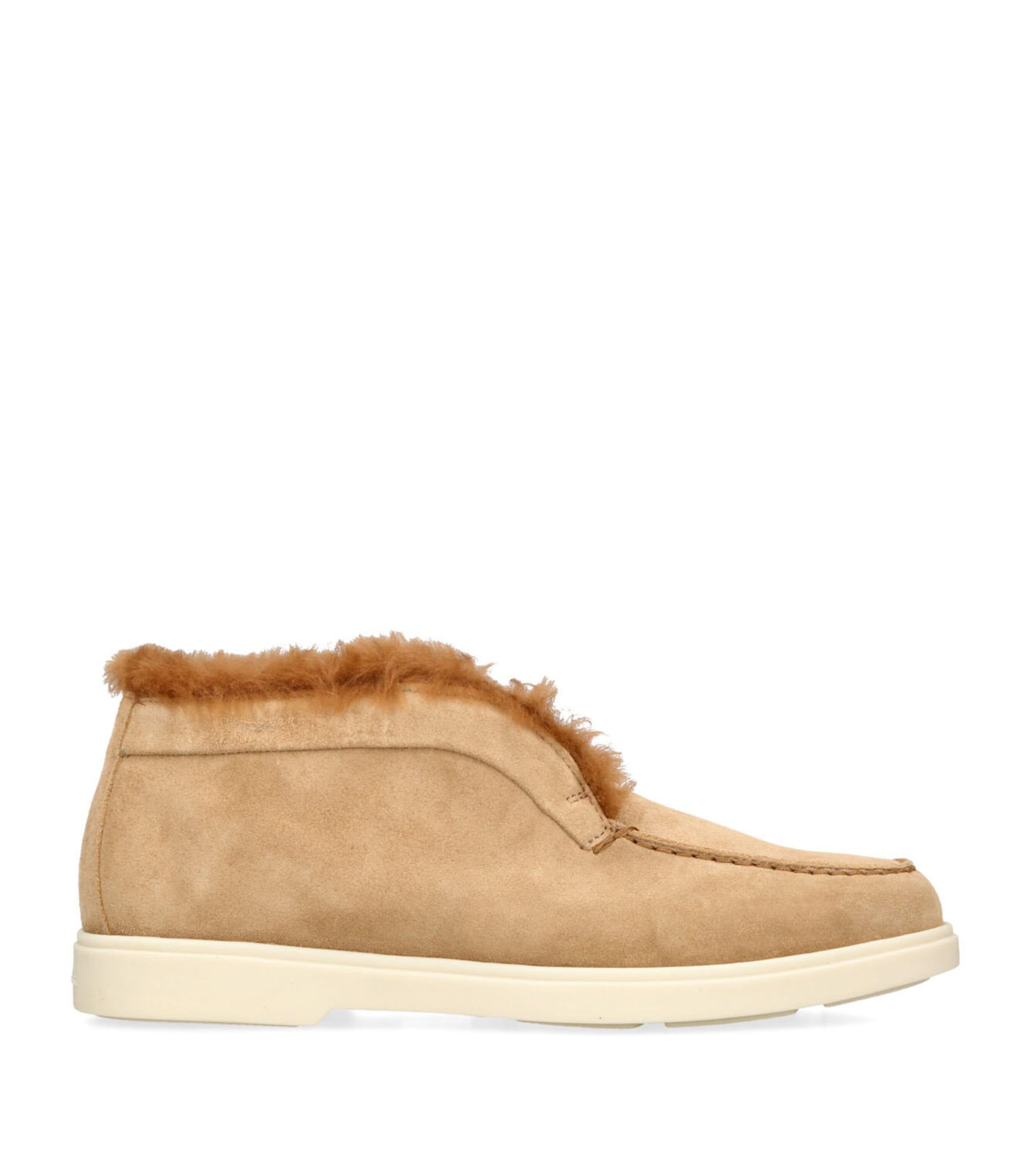 Santoni Suede Fortune Ankle Boots by SANTONI