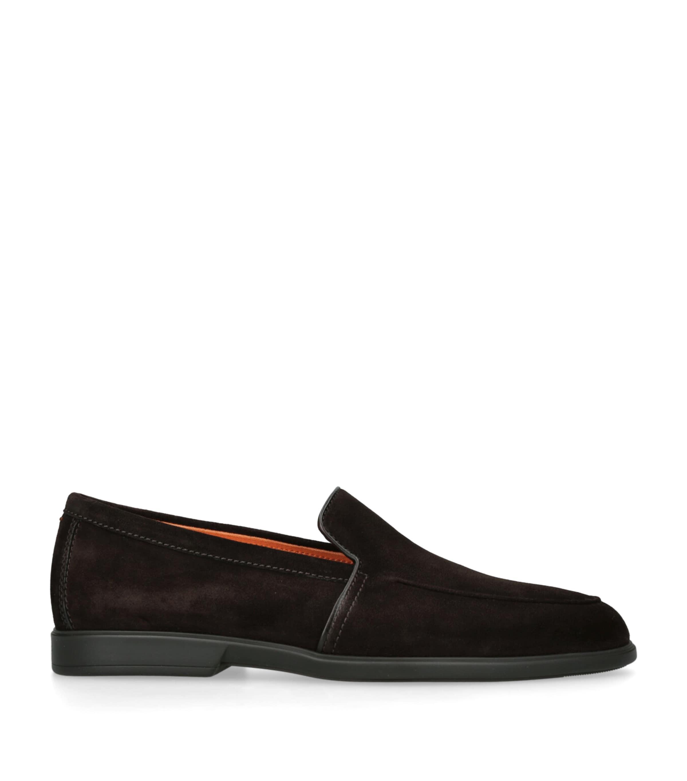 Santoni Suede Malibu Loafers by SANTONI